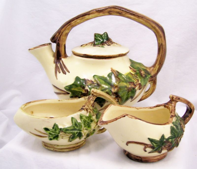 Appraisal: McCoy Ivy Tea Set Set includes Teapot measures high and