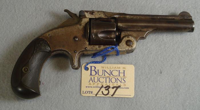 Appraisal: Smith Wesson spur trigger revolver cal bbl fitted with hard