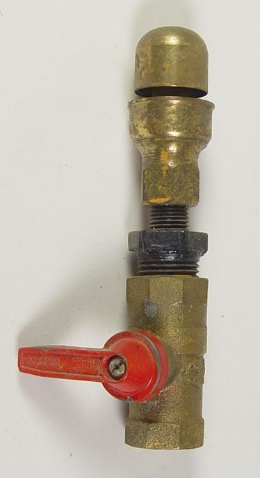 Appraisal: Brass Steam Whistle Single note whistle Valve operated no lever