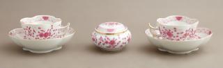 Appraisal: Five Pieces of Meissen Porcelain th c consist Five Pieces