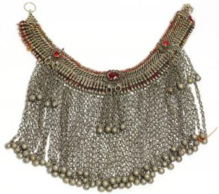 Appraisal: North African Tribal Chain Mail Choker Necklace The choker having