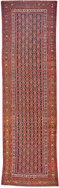 Appraisal: A Malayer runner Central Persia circa size approximately ft x