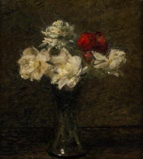 Appraisal: ATTRIBUTED TO IGNACE HENRI FANTIN-LATOUR FRENCH - A Red Rose