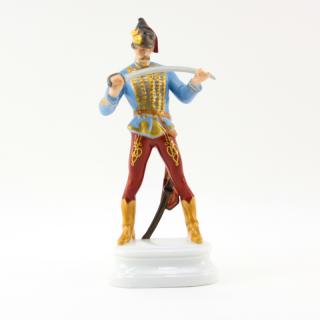 Appraisal: Herend Hadik Hussar Soldier Porcelain Figurine Herend Hadik Hussar Soldier