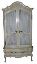 Appraisal: A Standing Armoire circa mid th Century An ivory colored