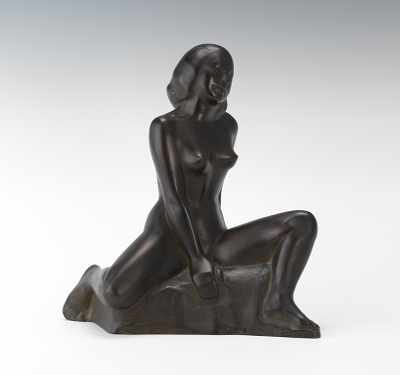 Appraisal: Matti Haupt Finland - Nude Cast bronze with dark brown