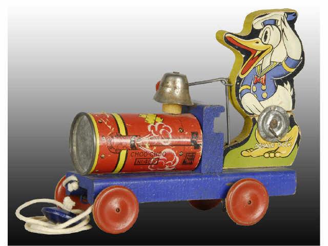 Appraisal: Fisher-Price Donald Duck Choo-Choo Toy Description Walt Disney Scarce version