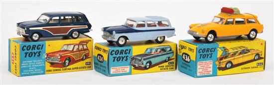 Appraisal: Corgi Ford Consul Cortina Super Estate Car metallic blue cream