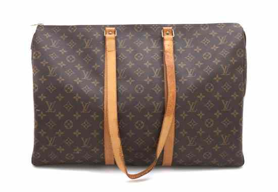 Appraisal: A Louis Vuitton Monogram Canvas Travel Tote Stamped Louis Vuitton