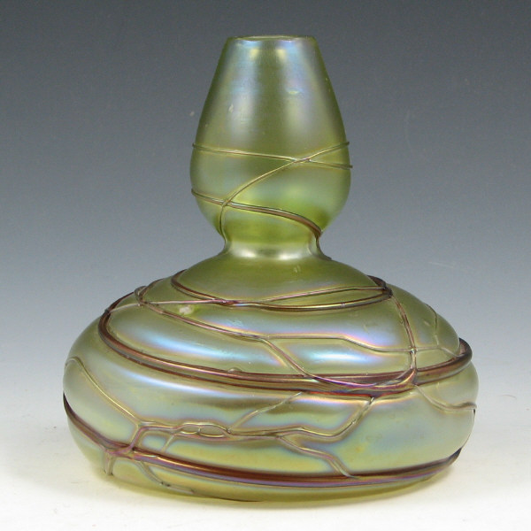 Appraisal: Pallme-Konig Gourd Vase - Excellent Austrian Pallme-Konig gourd vase with