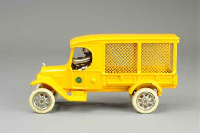 Appraisal: MOTORCADE TOYS SCREENSIDE DELIVERY VAN Contemporary cast iron toy truck