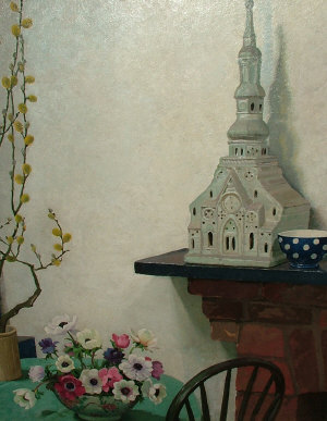 Appraisal: Billie Waters - - Still life with a bowl of