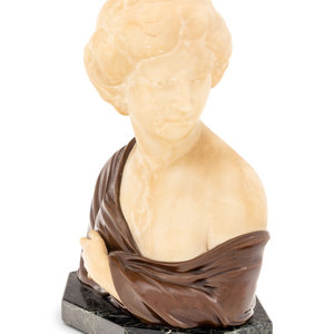 Appraisal: Henry Schumacher Austrian Circa Early th Century Bust alabaster and