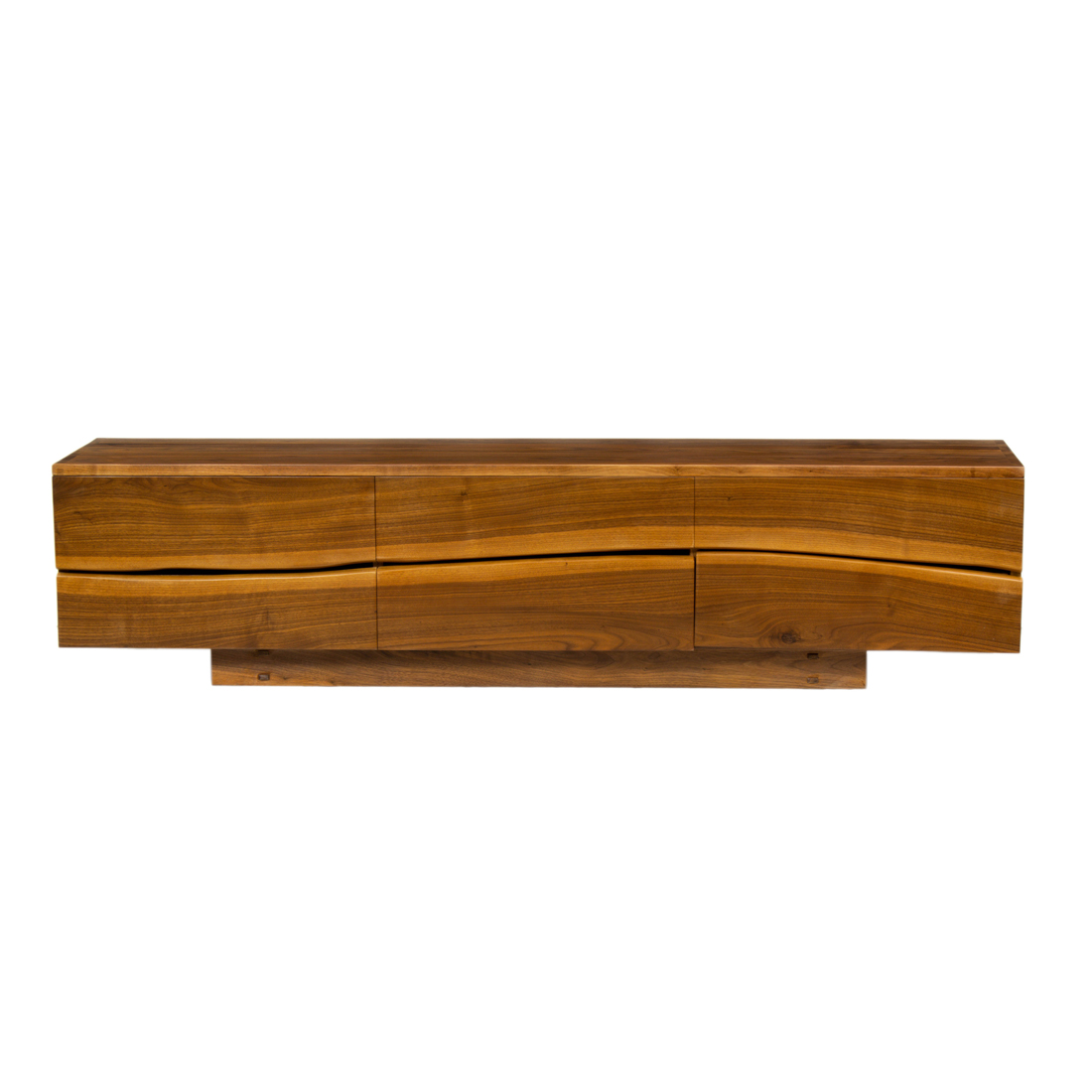 Appraisal: A NAKASHIMA STYLE LOW CREDENZA A Nakashima style low credenza