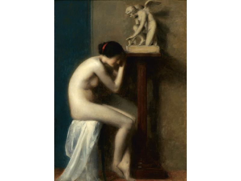 Appraisal: MARIE AUGUSTIN ZWILLER FRENCH - Female nude seated below a