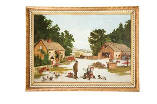 Appraisal: GENRE SCENE AMERICAN SCHOOL ND HALF- TH CENTURY Oil on