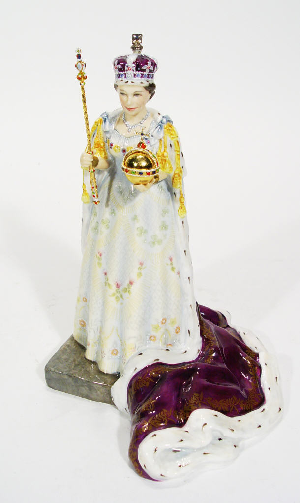 Appraisal: Hand painted Royal Doulton figurine Queen Elizabeth II HN Limited