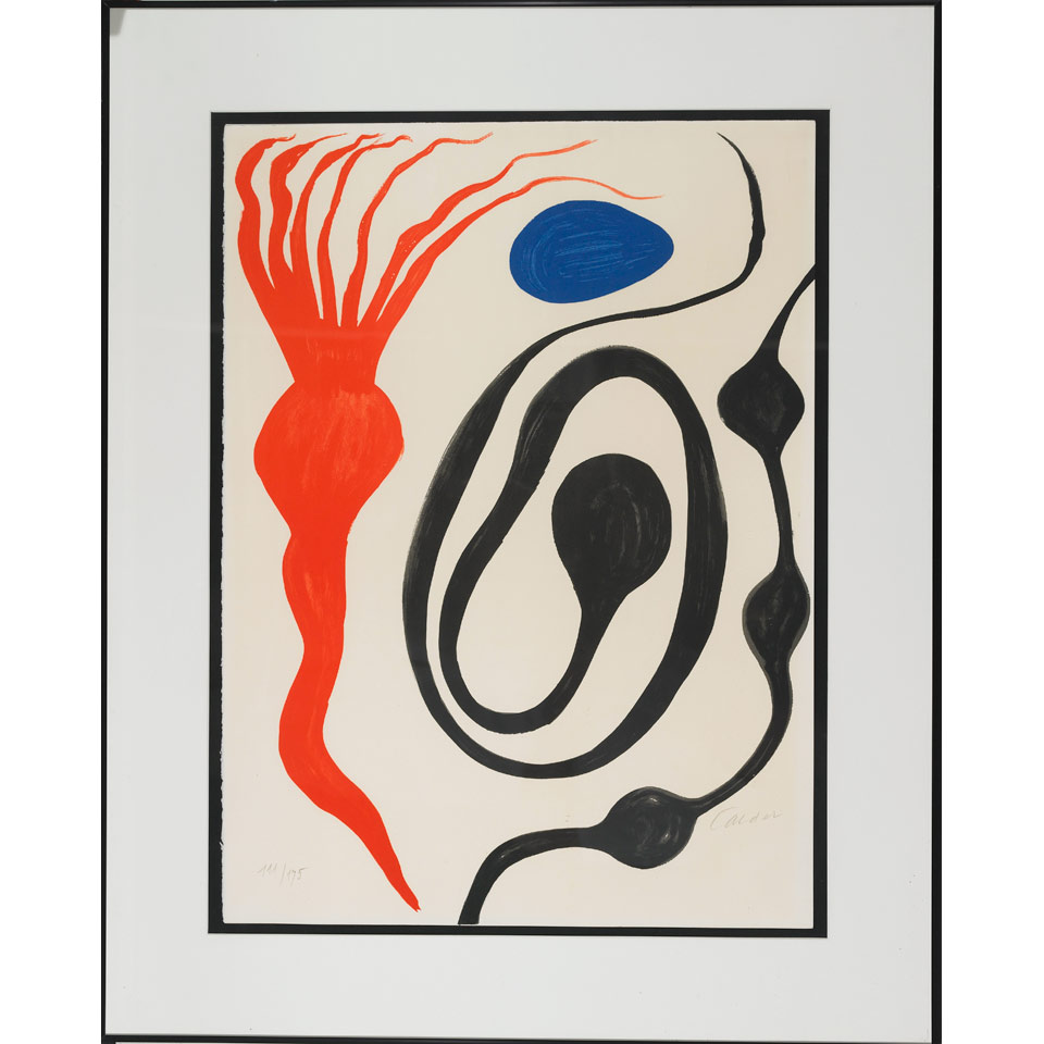 Appraisal: Alexander Calder - American UNTITLED Colour lithograph signed and numbered