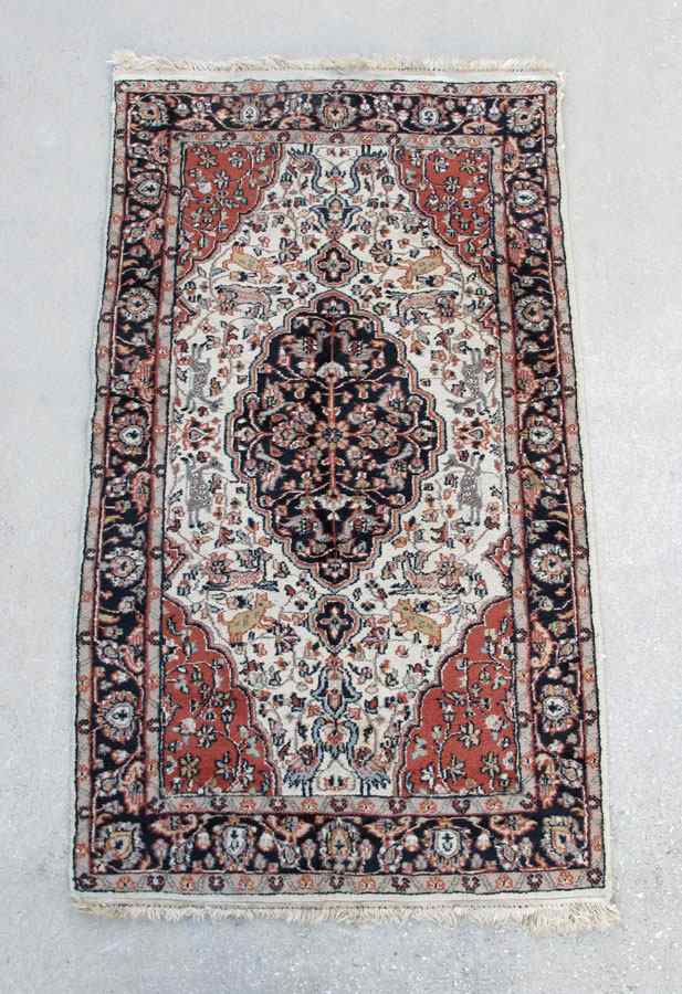 Appraisal: MODERN INDO PERSIAN HAND KNOTTED WOOL RUG ' '' x