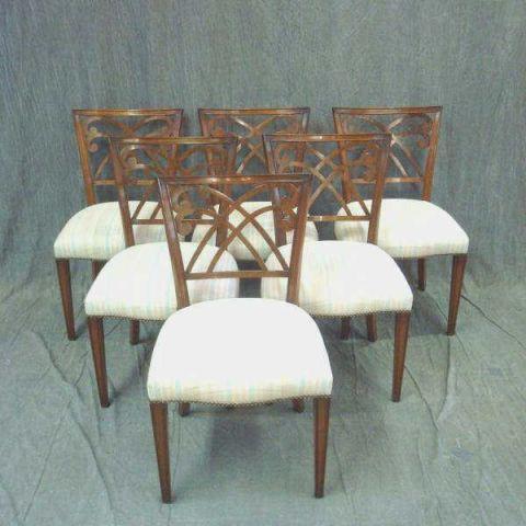 Appraisal: Mahogany Neoclassical Style Dining Chairs Very good quality and decorative