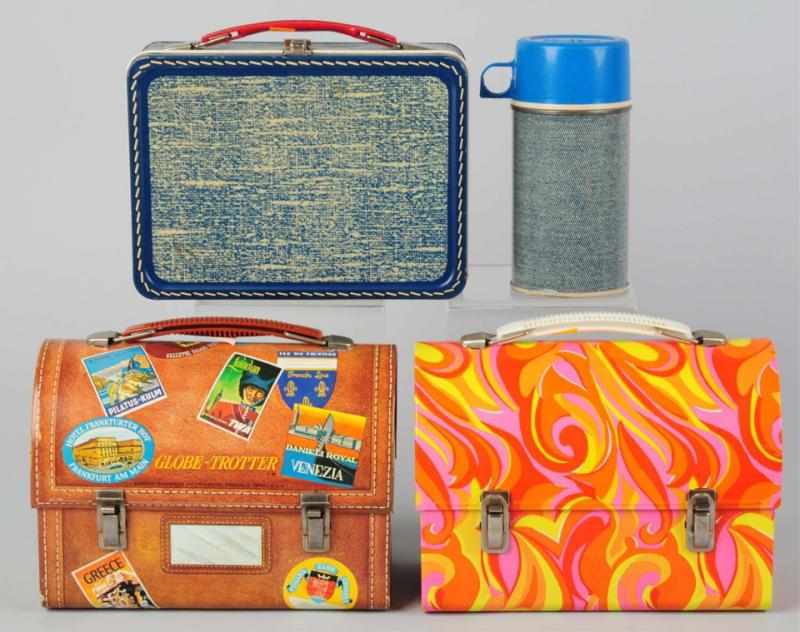 Appraisal: Lot of Tin Litho Vintage Lunch Boxes Made by KST