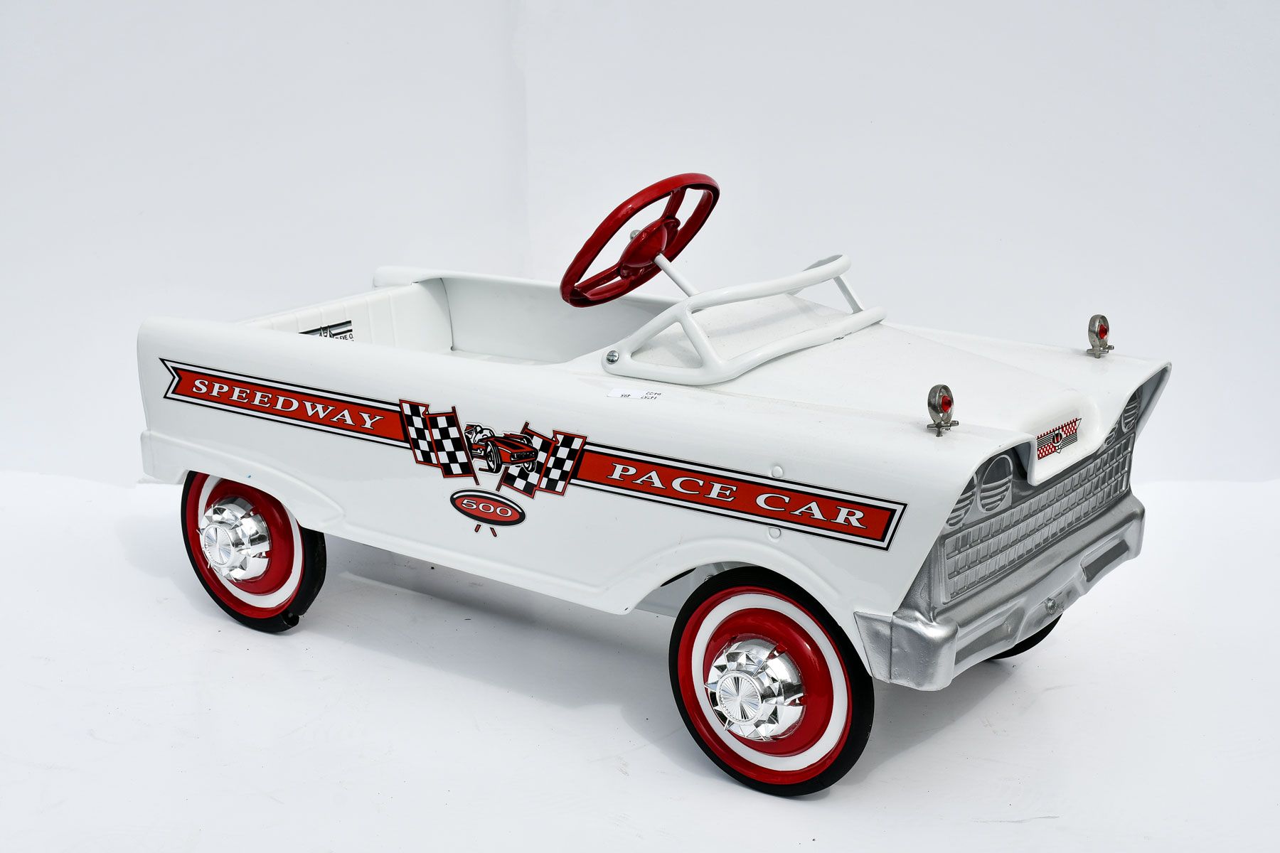 Appraisal: S MURRAY SPEEDWAY PACE CAR PEDAL CAR White car with