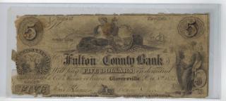 Appraisal: THE FULTON COUNTY BANK OBSOLETE NOTE The Fulton County Bank