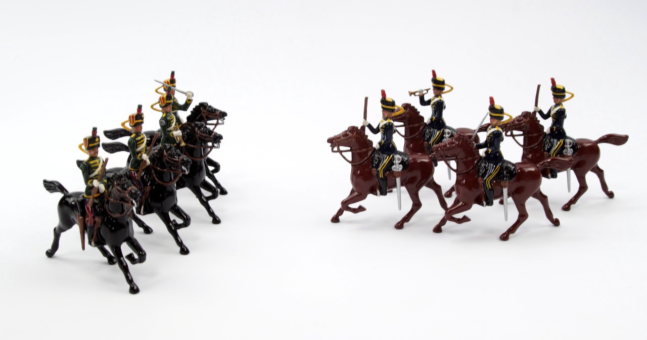 Appraisal: Britain's toy soldiers comprising The Queens Fourth Hussars and The