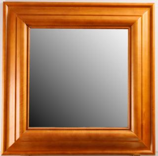 Appraisal: Wood Framed Beveled Wall Mirror Beveled wall mirror with a