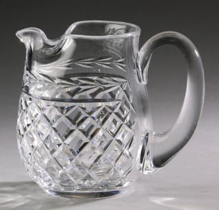 Appraisal: Waterford crystal Lismore pitcher h Waterford crystal ice lip jug