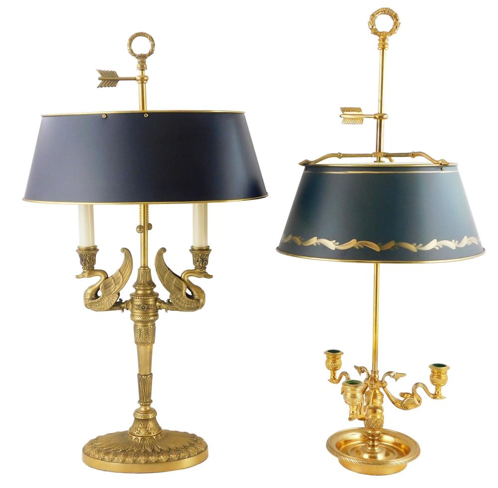 Appraisal: Two classical revival table lamps late th C both with