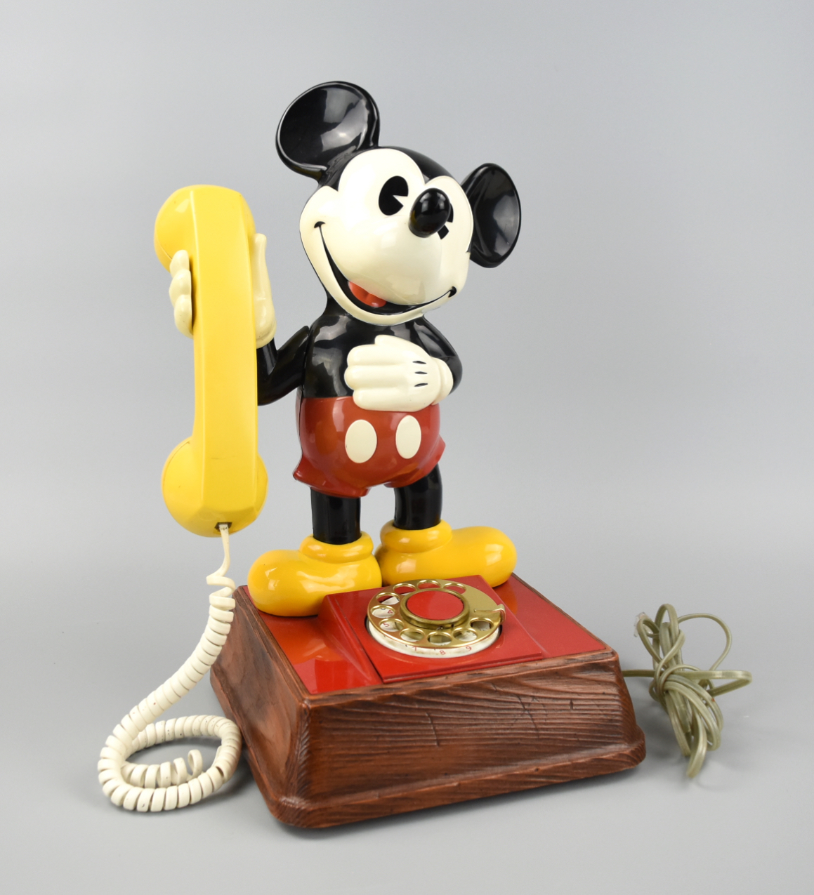 Appraisal: MICKEY MOUSE ROTARY DIAL PHONE Vintage Mickey Mouse dial phone