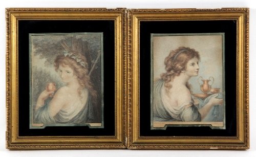 Appraisal: Francesco Bartolozzi after Giovanni Battista Cipriani Classical Female Figures head