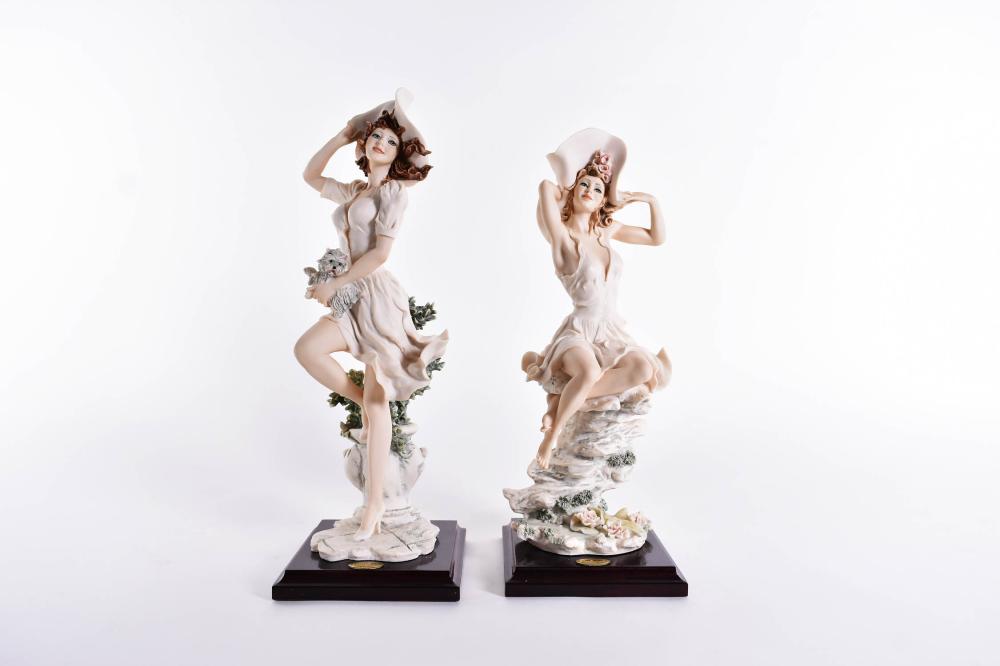 Appraisal: TWO GIUSEPPE ARMANI FASHION LADIESMade For Capodimonte marked Both in