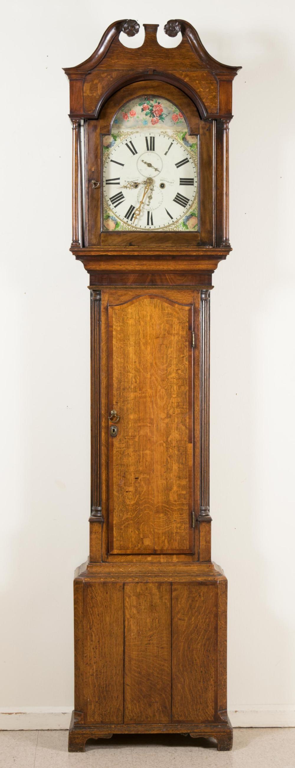 Appraisal: A VICTORIAN OAK TALL CASE FLOOR CLOCK William Murray Rothbury