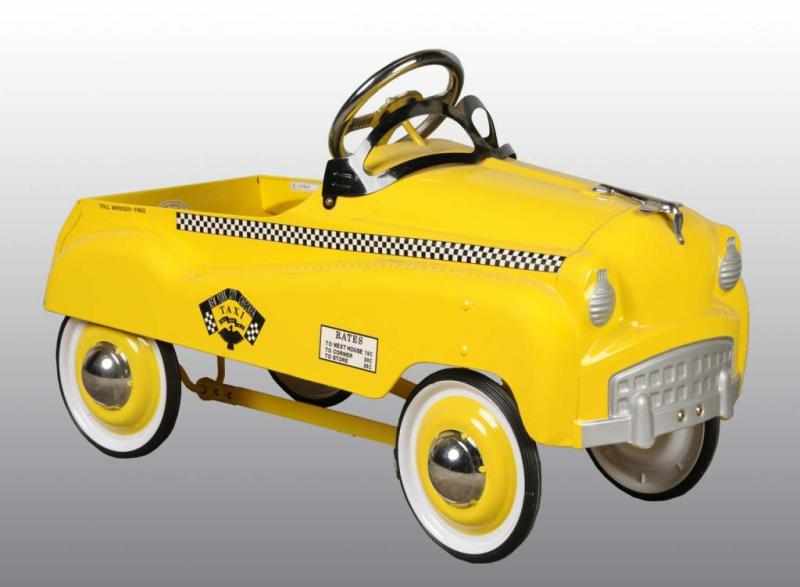 Appraisal: Pressed Steel Champion Taxi Pedal Car Description Manufactured by the