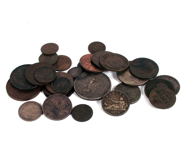 Appraisal: Bag of Foreign Coins Mixed Dates and Types