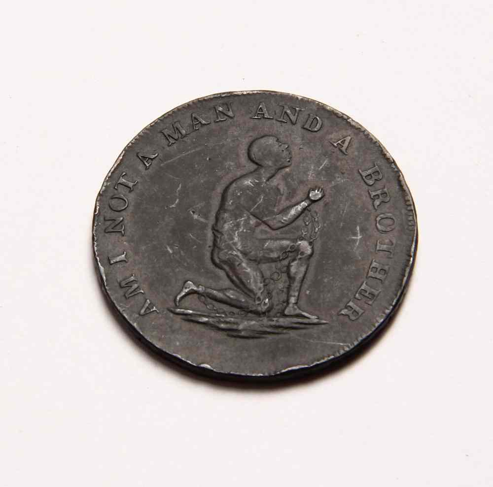 Appraisal: ANTI-SLAVERY TOKEN- produced for the Society for Effecting the Abolition