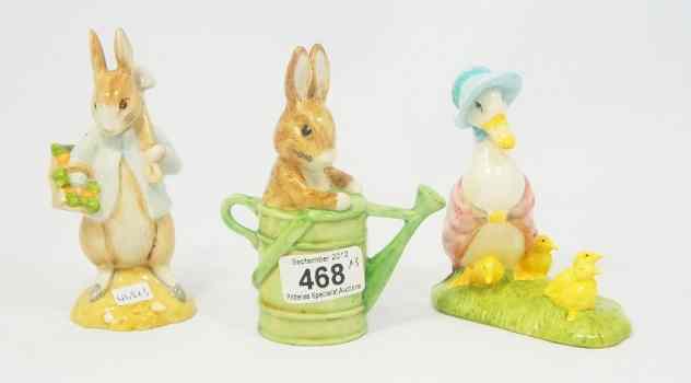 Appraisal: Beswick Beatrix Potter Figures Jemima and her Ducklings Peter Rabbit