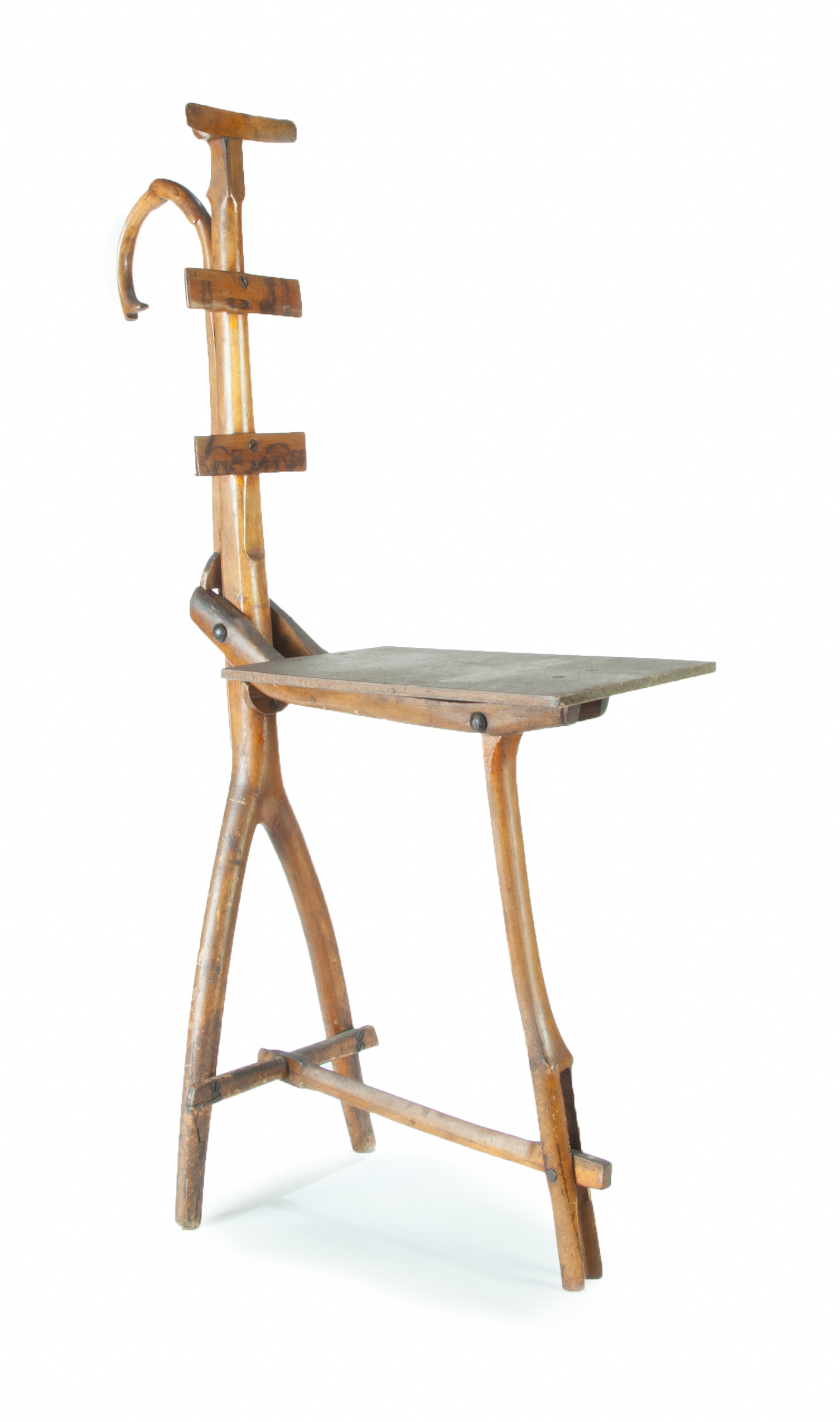 Appraisal: FOLDING STOOL BY HOSEA HAYDEN Union County Liberty Indiana -