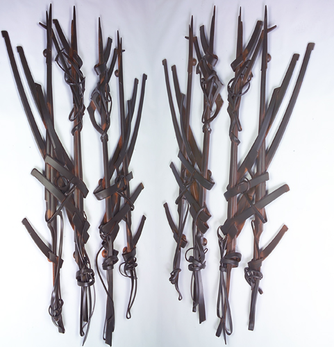 Appraisal: ALBERT PALEY Door handles two pairs en suite with preceding