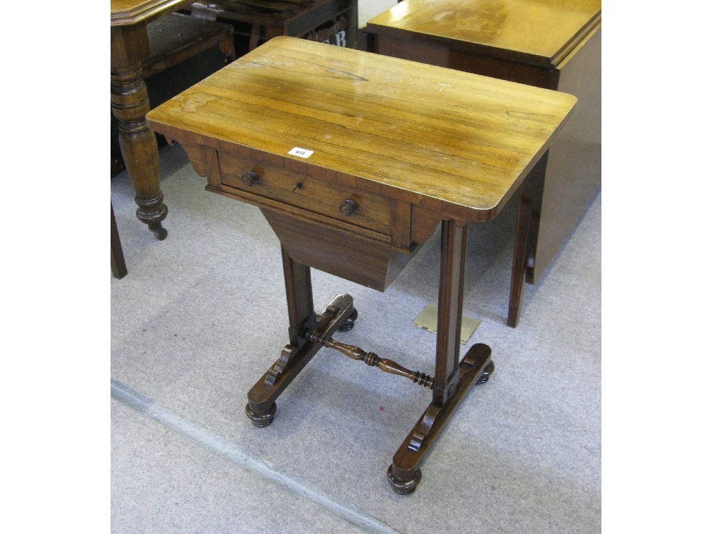 Appraisal: Regency rosewood work table