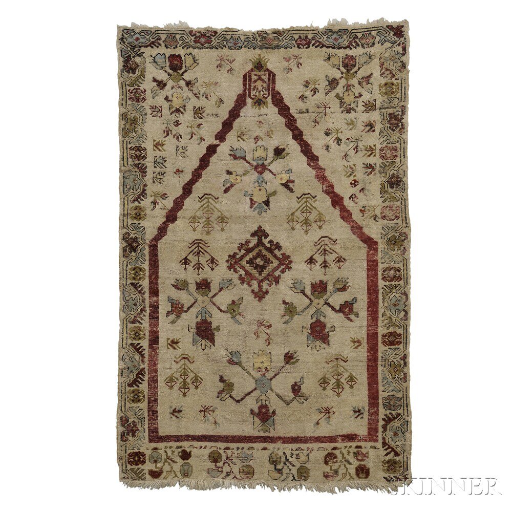 Appraisal: Kirsehir Prayer Rug West Anatolia late th century the ivory