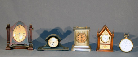 Appraisal: Group of Five American Table Clocks Seth Thomas New Haven