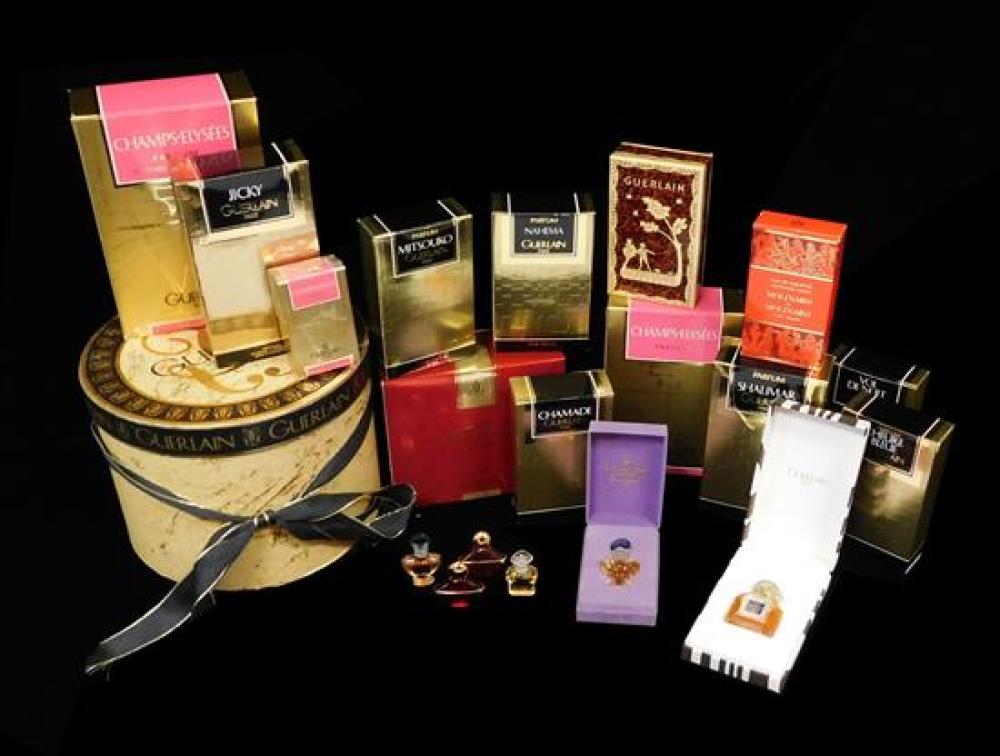 Appraisal: PERFUMES Guerlaine Perfume Paris pieces many in original packaging scents