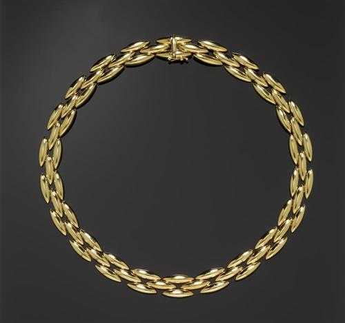 Appraisal: GOLD NECKLACE WITH BRACELET CARTIER s Yellow gold g Ref