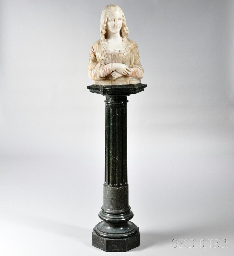 Appraisal: After Giuseppe Bessi Italian - Alabaster Bust of a Maiden