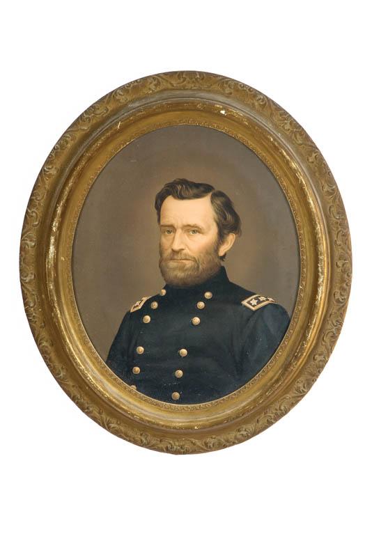 Appraisal: PRINT OF GENERAL GRANT Cincinnati nd half- th century Chromolithograph