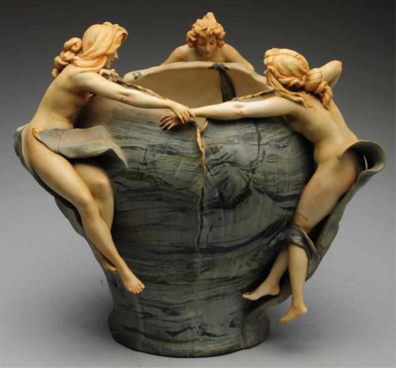 Appraisal: Large Vase with Nude Women Possibly Amphora