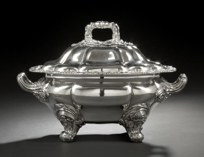 Appraisal: William IV Old Sheffield Plate Tureen second quarter th century